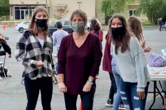 FLIPPER director, Marcia Kagedan with USY sisters Hayley and Malayna Leopold